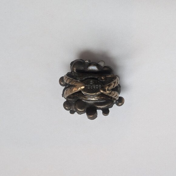 Sorrelli Vintage Cocktail Multi-Color Crystal Ring - Picture 5 of 6